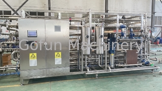 Saus / zuivel / drank / siroop Tubulaire sterilisatie machine 304 roestvrij staal