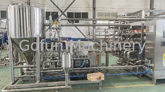 Saus / zuivel / drank / siroop Tubulaire sterilisatie machine 304 roestvrij staal