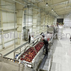 380V 50Hz Productielijn voor appelsap 2t/u Waterbesparing