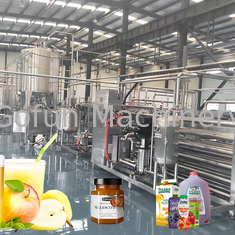 SS304 100T/D industriële verwerkingslijn voor appelsap aseptische zakken verpakking