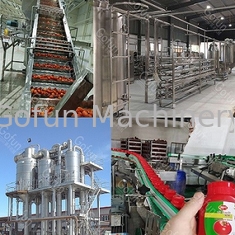380V Volledig Automatische Tomato Paste Verwerkingsmachine Waterbesparing Voor Fabriek