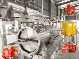 Roestvrij staal 304 de Materiële van de het Concentraatverwerking van de Tomatenpureesaus Besparing van het de Lijnwater