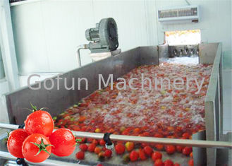 SUS304 de Lijntomatenpuree die van de tomatenverwerking tot Machine maken 1 Ton per Uur aan 50 Ton per Uur