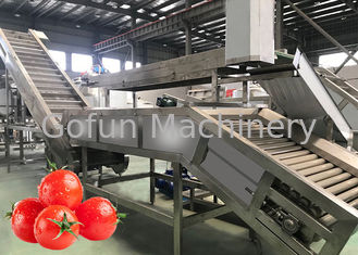 Lijn van de de Tomatenverwerking van de voedselrang de Industriële 500T/D SUS304