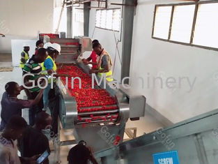 Allen in Één Lijn van de de Tomatenpureeverwerking van Tomatenjuice production machine SUS304