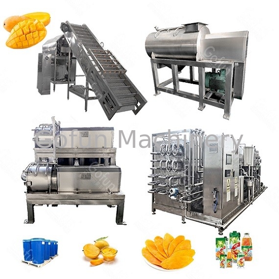 500kg/H het industriële Materiaal van de Mangoverwerking voor Sap 300T/D